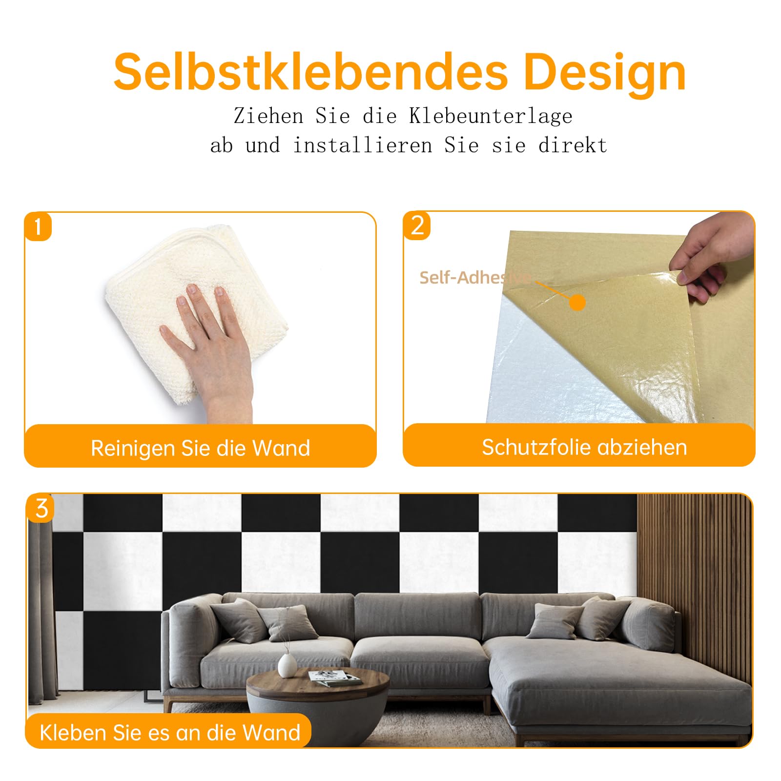 12 Stück Selbstklebend Akustikplatten,30x30x1 cm Akustik Absorber Akustikpanel Schallschutzplatten für Tonstudio,Büro,Studio,Akustische Behandlung und Wanddekoration（Weiß）