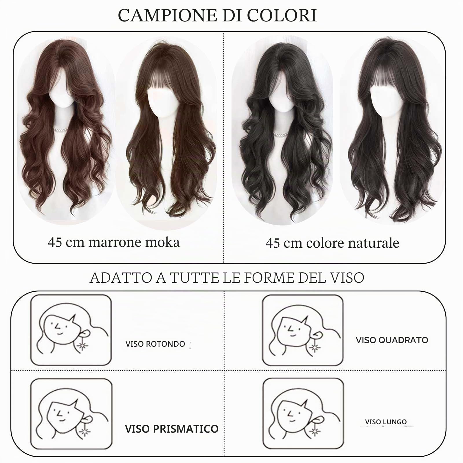Topper Per Capelli Realistico Con Clip Per Capelli Diradati, Parrucca Riccia e Ondulata Soffice Da 18 Pollici Con Frangia a Tendina Per Donna, 3,5" x 4,7" Merletto a Mano Marrone Moka