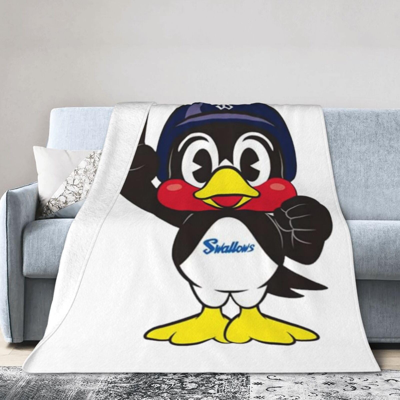 東京ヤクルトスワローズつば九郎 ブランケット blanket フラ
