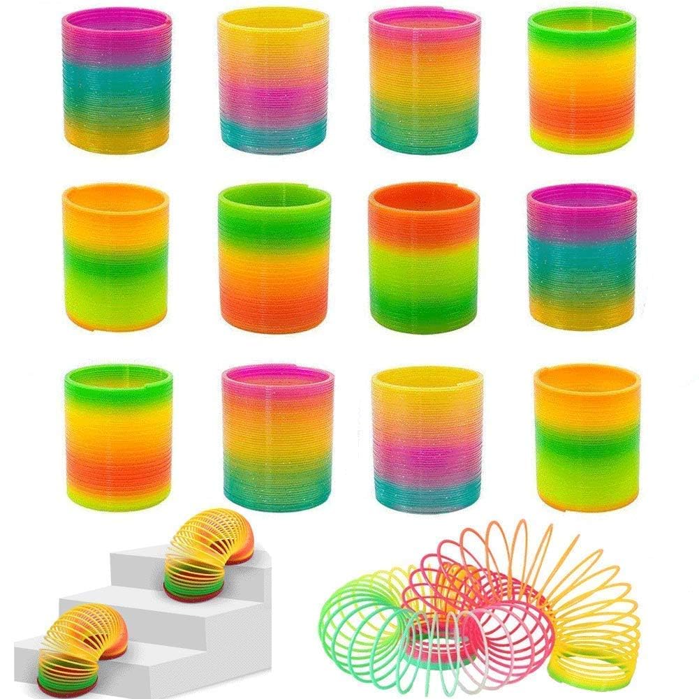 DHURAN Toys Rainbow Spring Fun Activity Stress Relief Toy for Kids Adults of All Age Group, for Birthdays, Compact and Portable Easy to Carry - Multi Color (24) (B0D5LFCC2G) Amazon Price History, Amazon Price Tracker