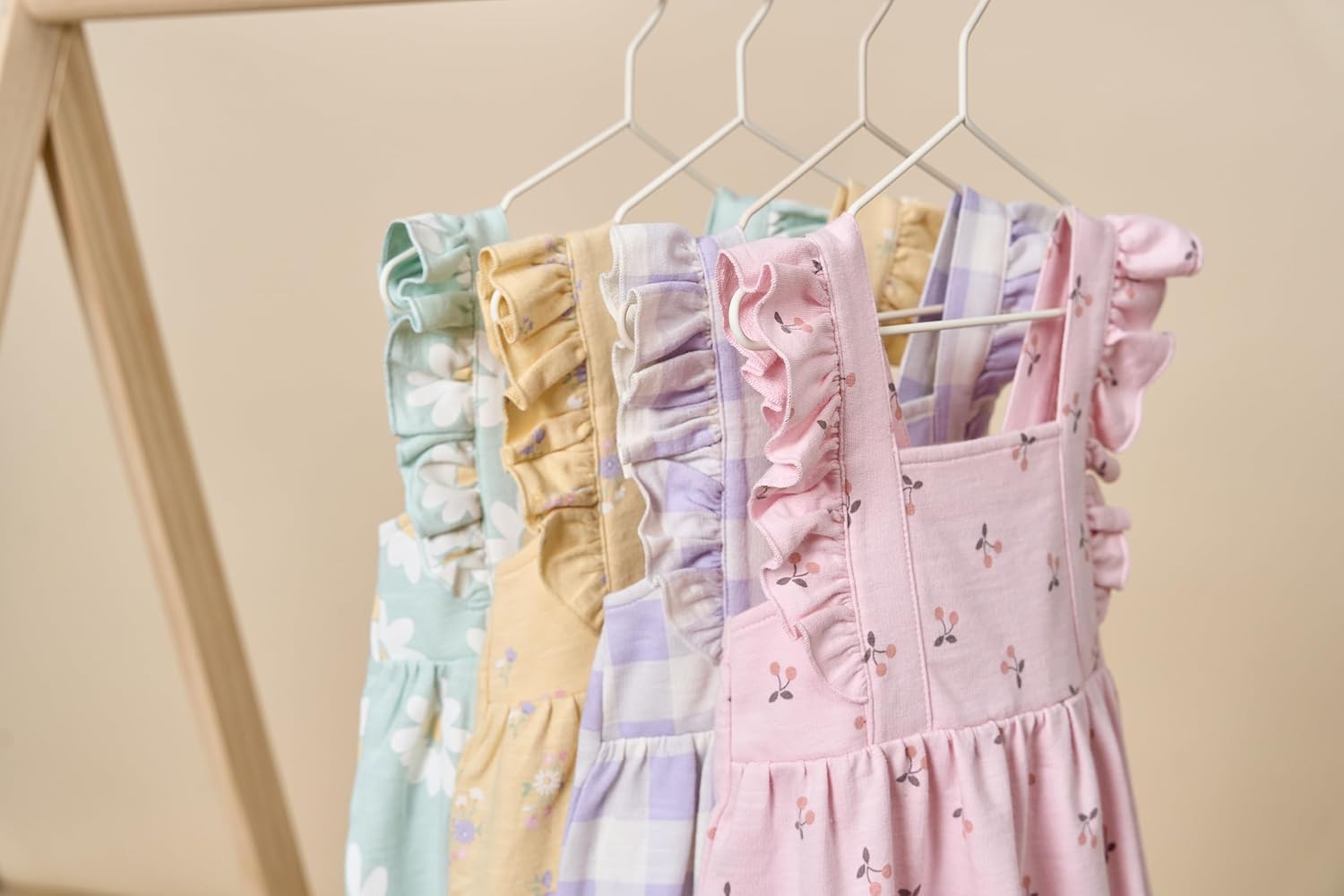 Modern Moments by Gerber Baby Girls' Sleeveless Romper - Image 5