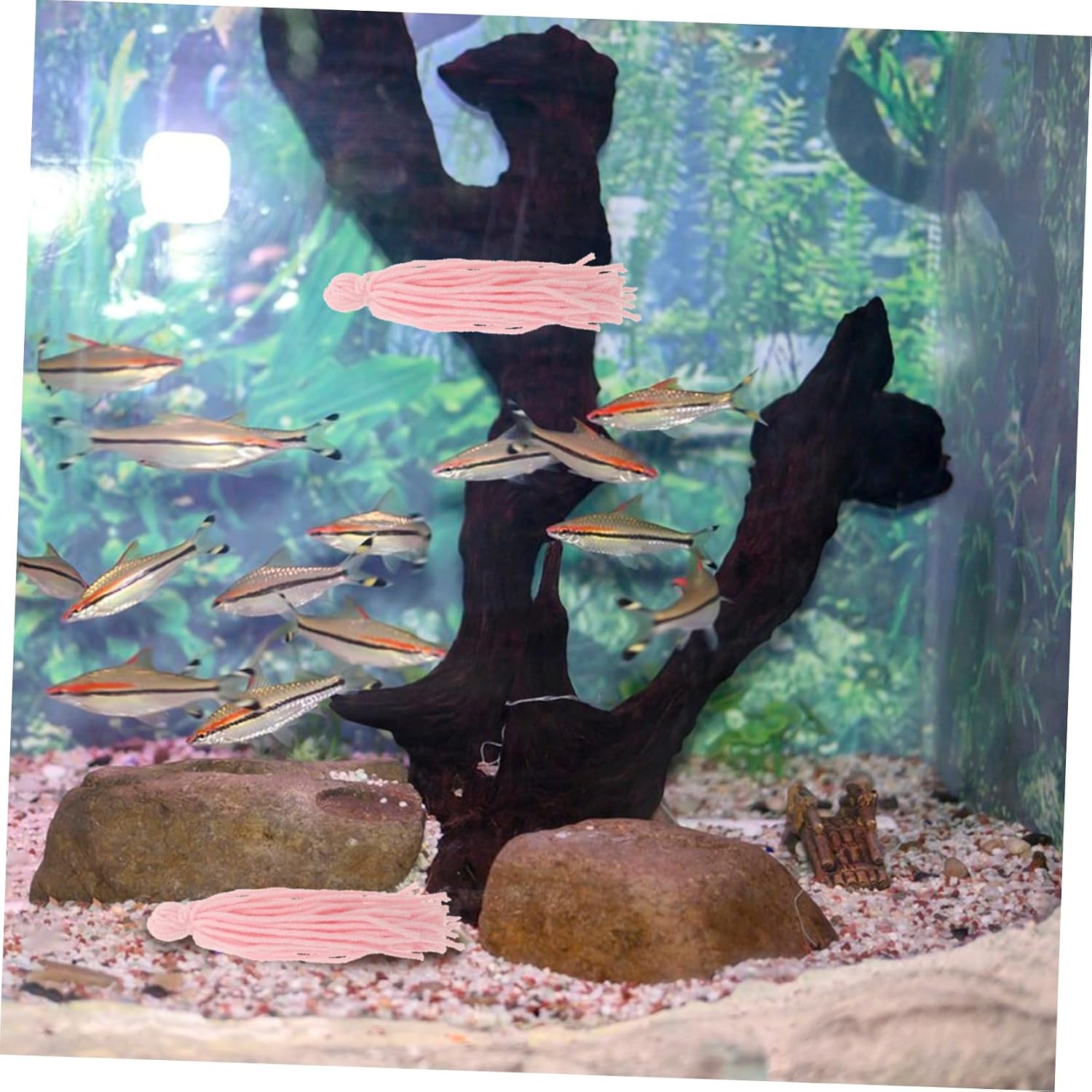 10pcs Fish Breeding Mops for Fish Tanks Floating Spawning Mop Shrimp Farming Woolen Yarn Material for Enhanced Egg Attachment