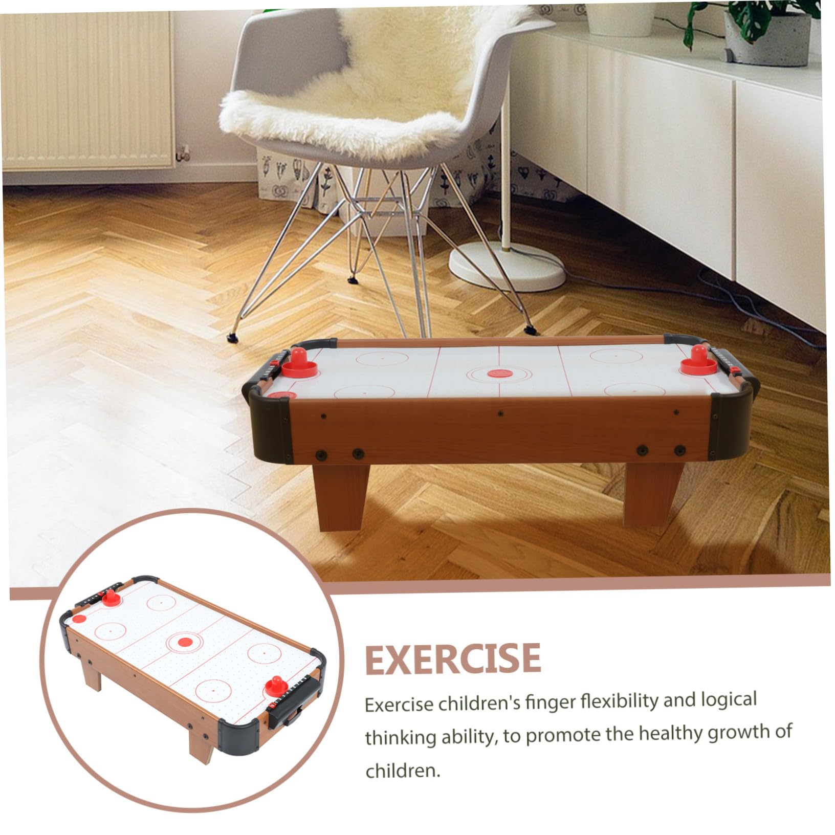 ibasenice Mini Jeu de Hockey Glace Compact et de Table pour Garçon Fille Développement Dextérité et Interaction Parent Garçon Fille
