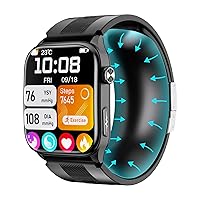 iSo Tech Smartwatch Uomo Donna con Pressione Sanguigna e ECG, 2,06" AMOLED Orologio