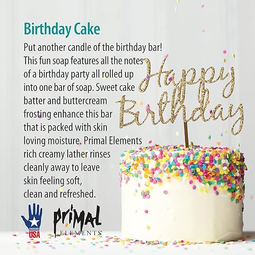 Miniatura 4 de Primal Elements Jabón para pan, pastel de cumpleaños, 80 onzas