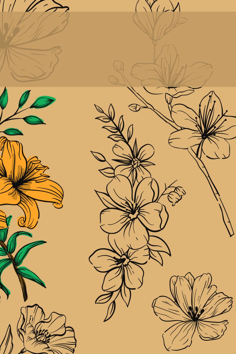Livro para Colorir: 25 DESENHOS DE FLORES PARA ALIVIAR O STRESS
