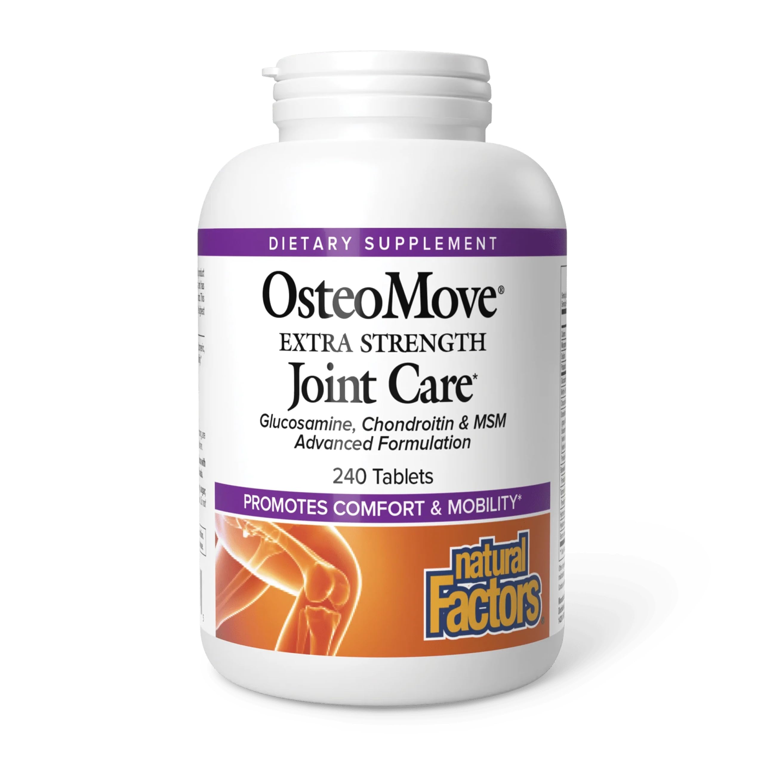 Natural Factors OsteoMove Extra Strength Joint Care for Mobility*, 240 Tabs 240 Count (Pack of 1)
