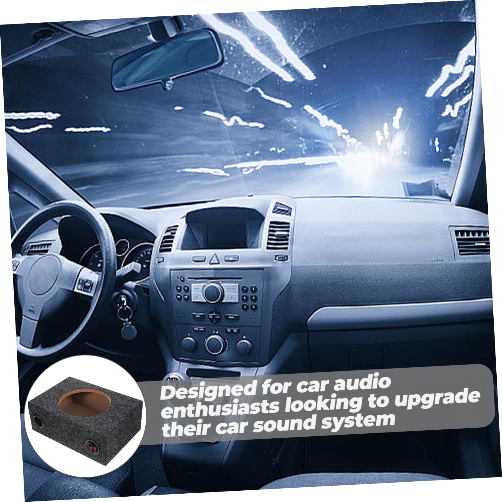 Scatola Per Subwoofer Sigillata Per Auto Alloggiamento e Facile Installazione Per Appassionati Perfetta Per Migliorare Suono Impianto Audio Design Resistente e Affidabile