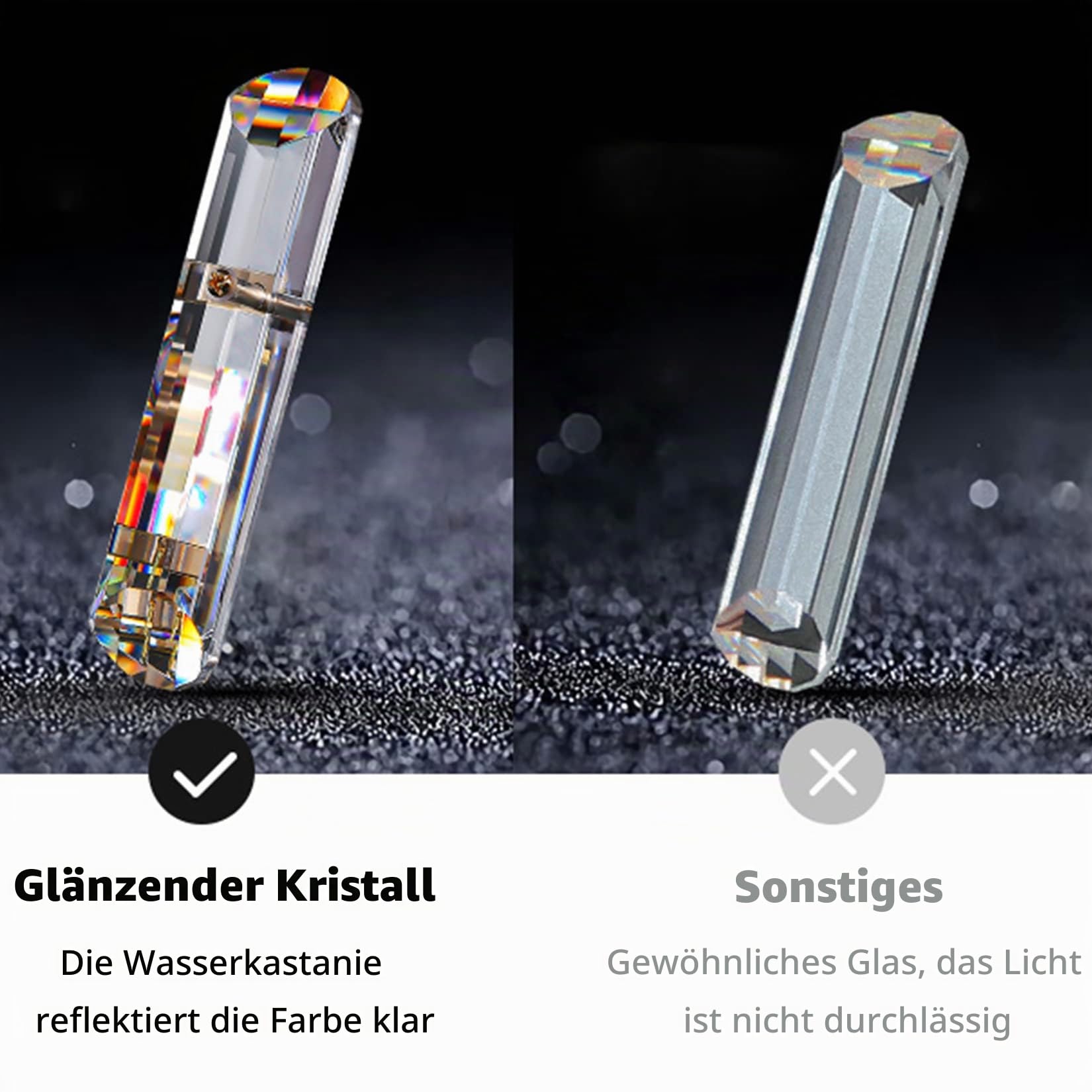 Kronleuchter Kristall Dimmbar Leuchte: 3 Ebenen Deckenleuchte mit 10 x E14 LED Lampen, Rund Deckenlampe 60cm für Wohnzimmer, Esszimmer, Küche, Flur