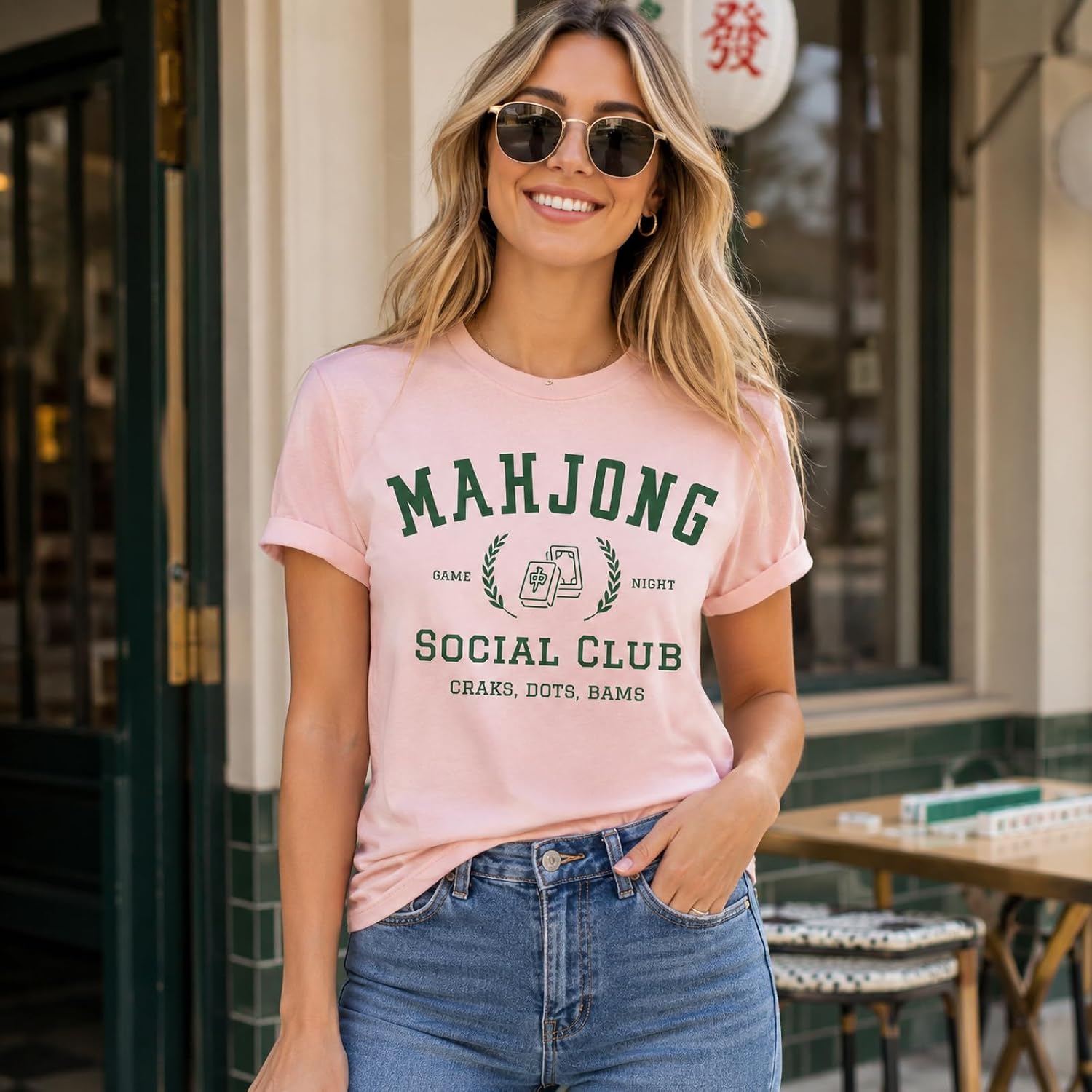 Mahjong Shirt Mahjong Shirts for Woman Game Night Lovers Graphic T-Shirts image 2