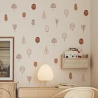 Vista 16 de QUCHENG Vinilos de Pared Boho para Dormitorio de Niñas, Calcomanías Extraíbles para Guardería, Decoración de Habitación para Niños, Murales