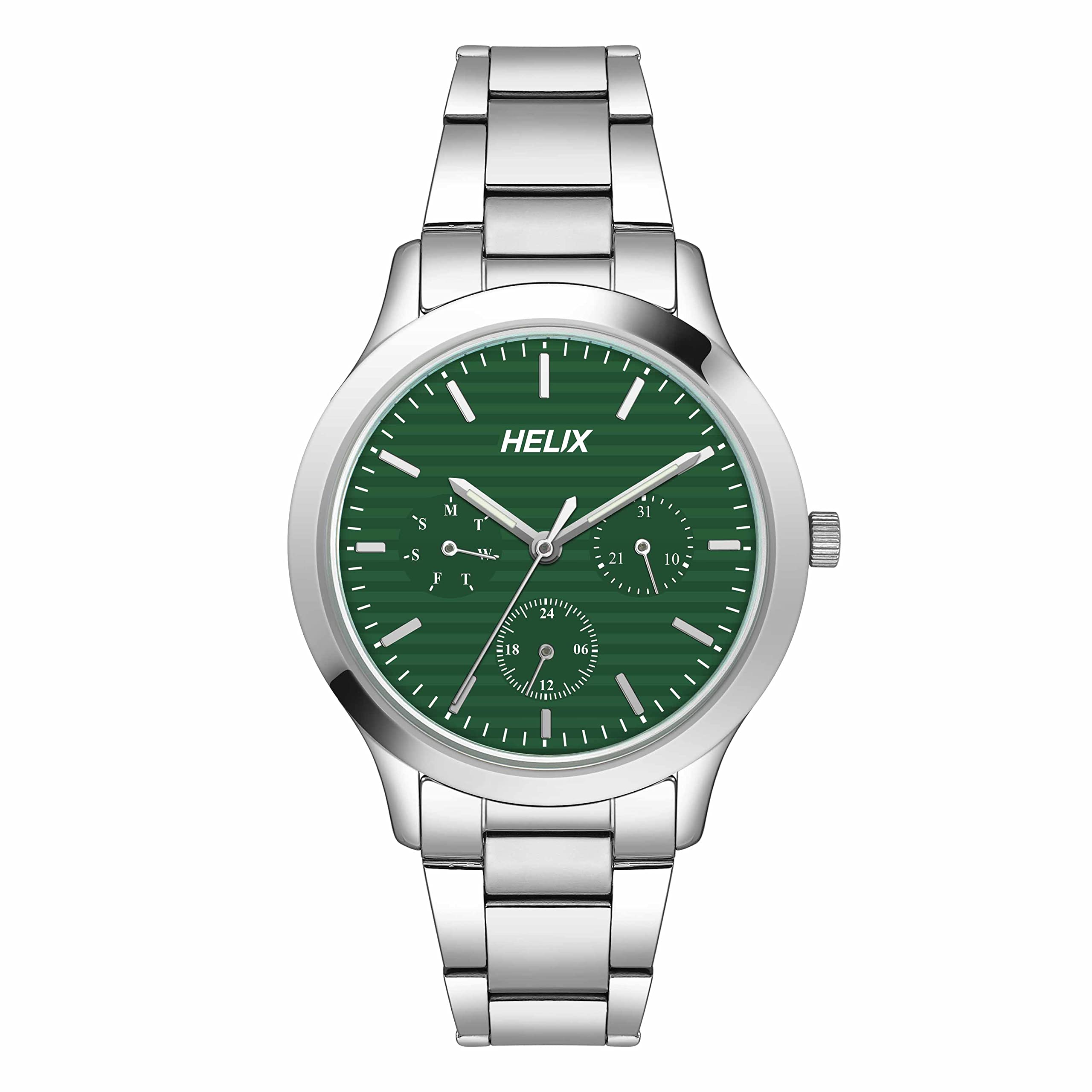 Helix Analog Green Dial Womens Watch - TW053HL02 (B0BQY3YBM8) Amazon Price History, Amazon Price Tracker