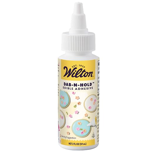Wilton Dab-N-Hold Edible Adhesive - Clear Food Glue - Baking Accessory for Cake Decoration, Fondant, Sugar Sheets & Icing Decorations - Easy-to-Use - 2 fl oz
