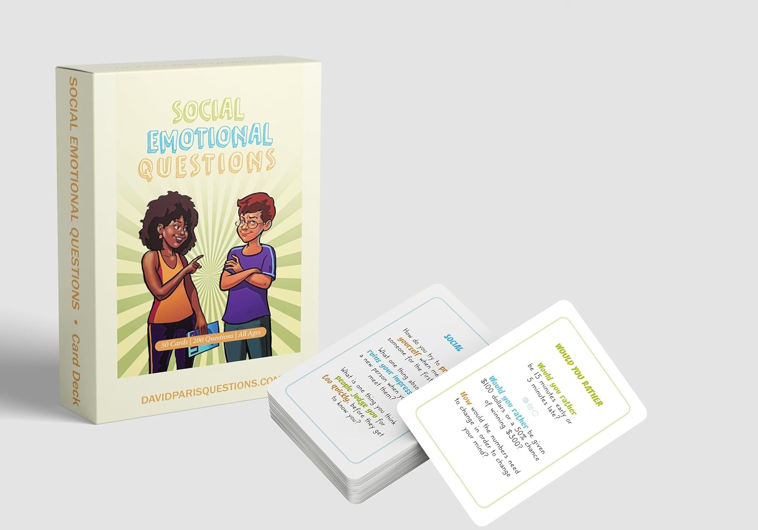 Social Emotional Questions Card Deck Game