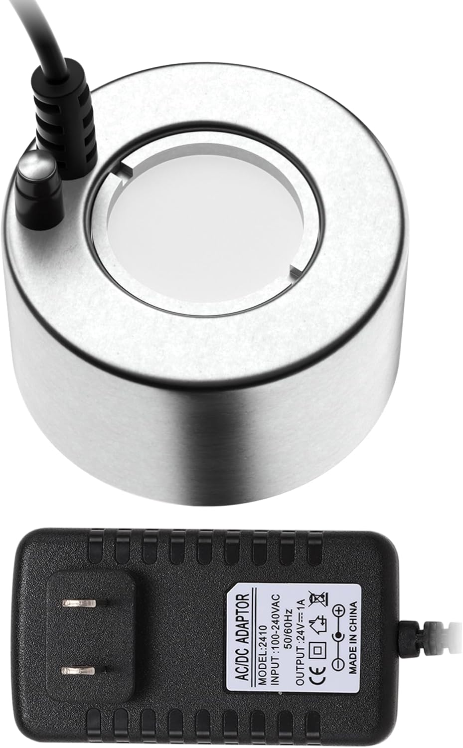 alizzy Ultrasonic Mist Maker, Indoor Fountain Water Feature Pond Portable Reptile Fogger Air humidifier, Halloween Cauldron Mini Fog Machine