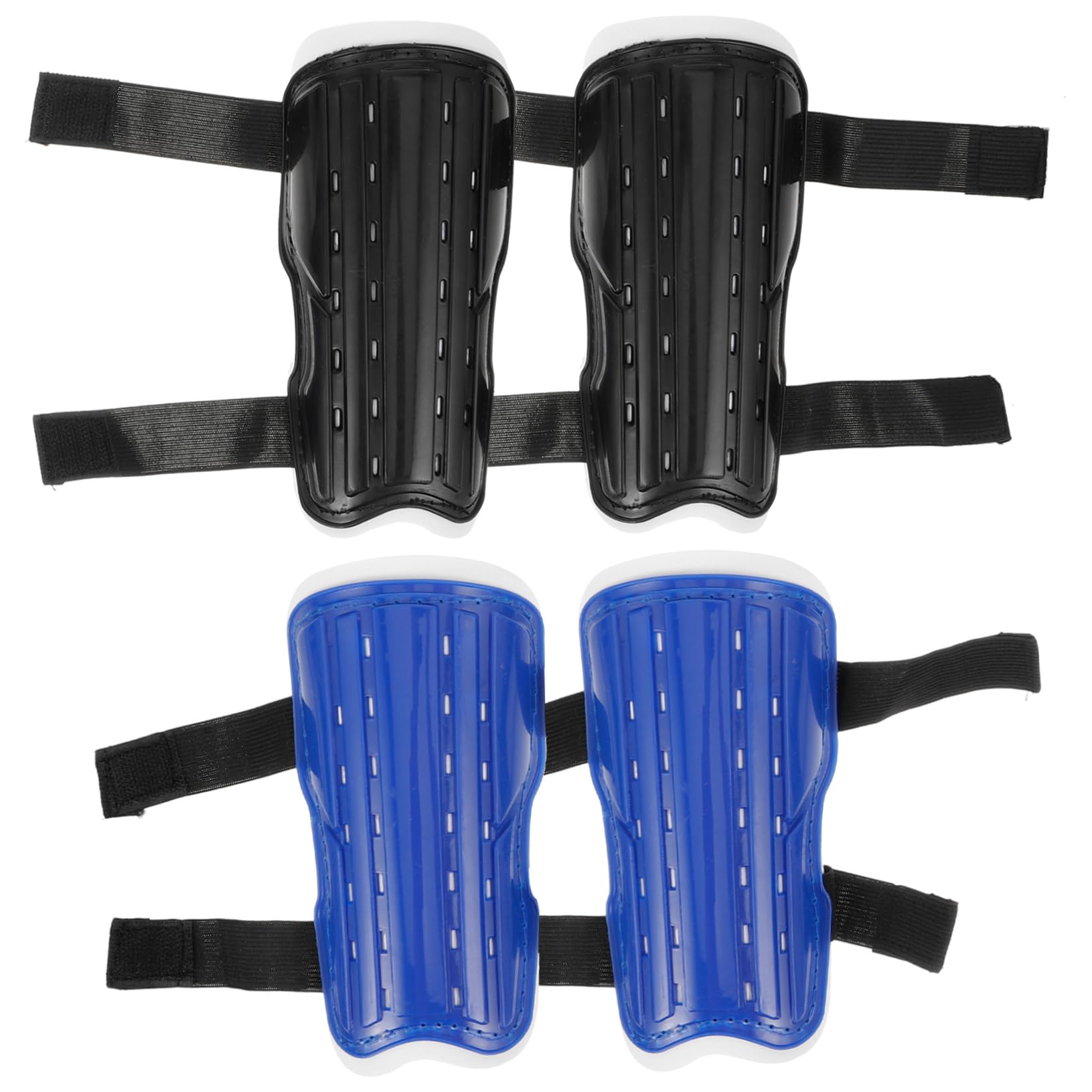 HANABASS 2 Pairs Boys and Girls Soccer Shin Guards Youth Shin Protectors for Boys Girls Lightweight Breathable Child Calf Protection Gear Elastic Straps for Comfort Fit