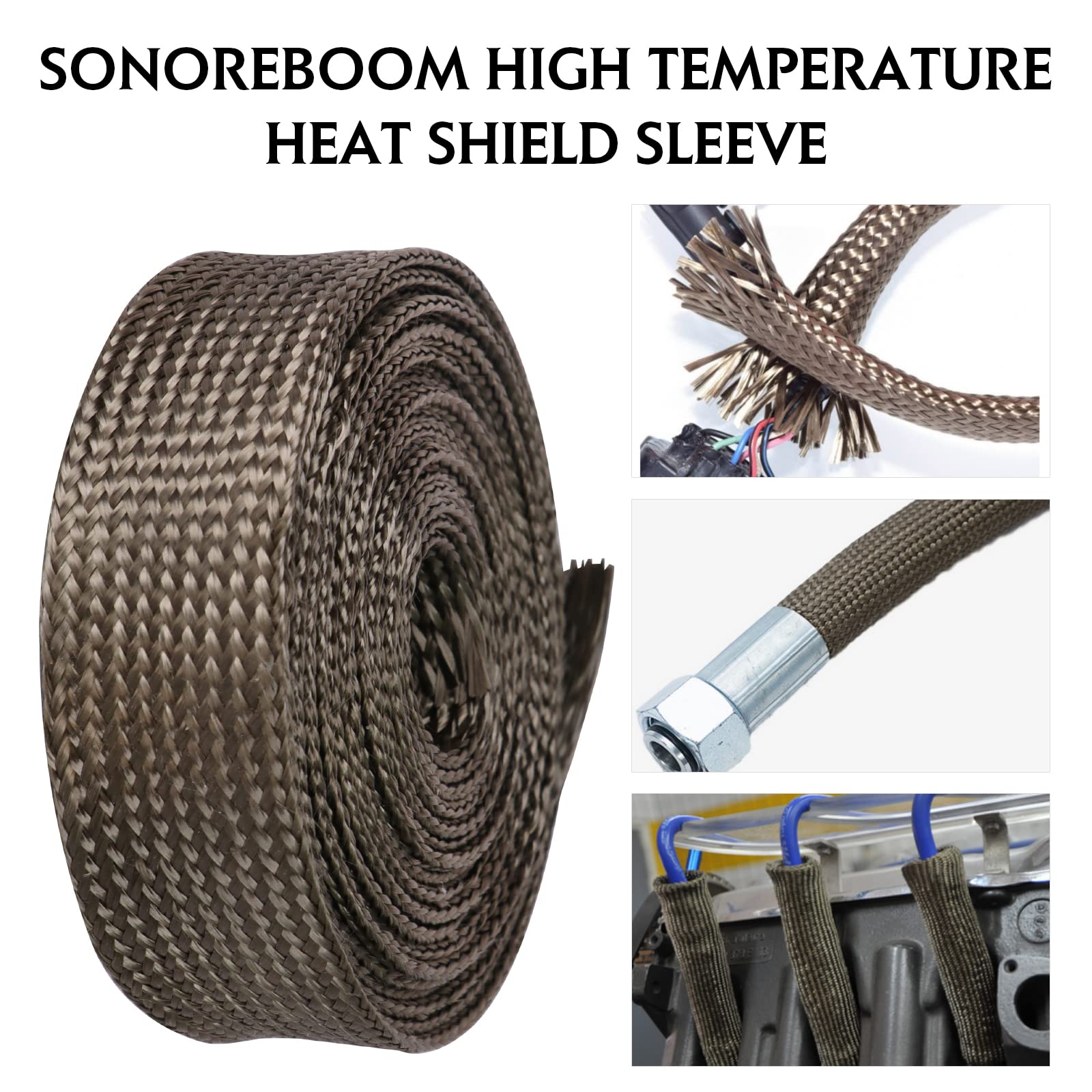 ADCE Guaina Termica Flessibile Per Tubi Benzina E Cavi - 10Ft (3m) Diametro 16mm - Foto 1