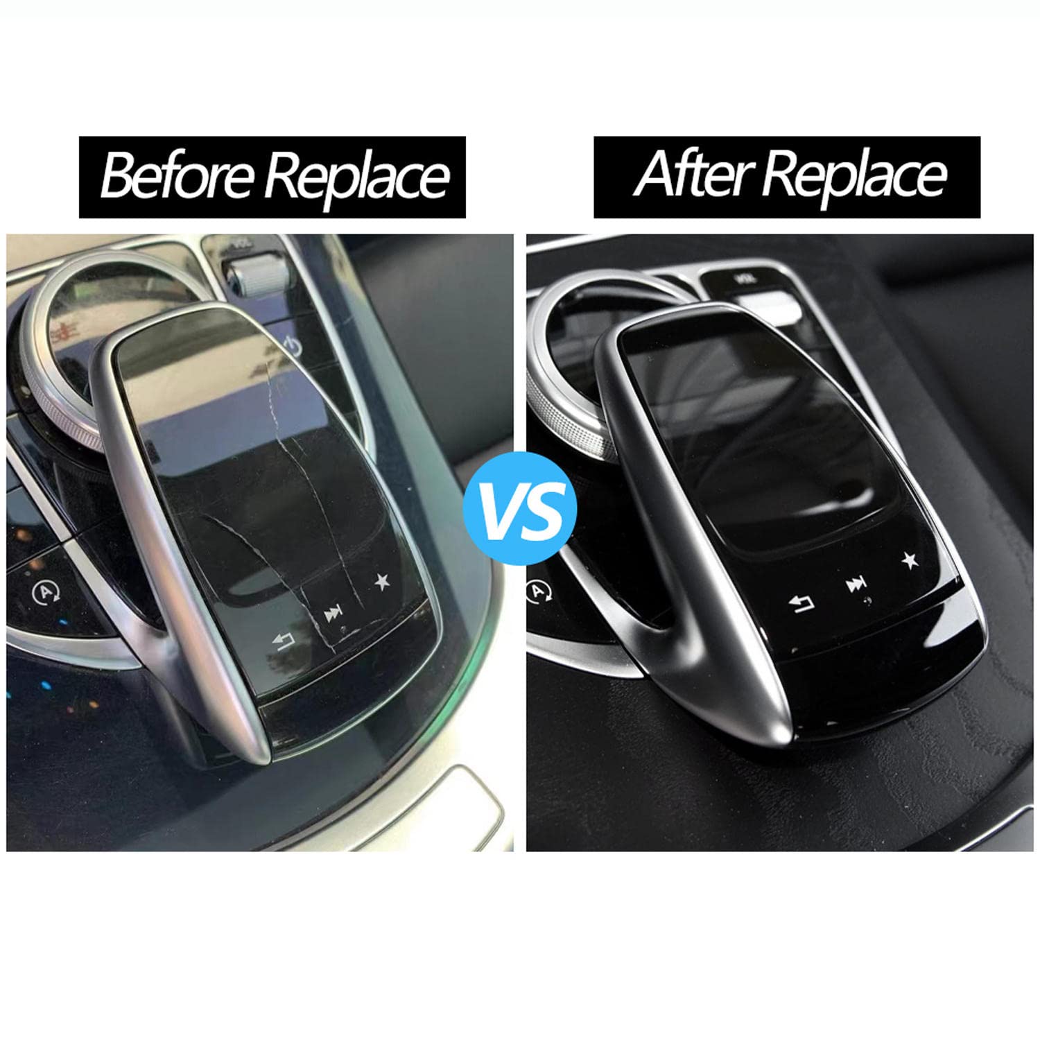 Original Mercedes W222 Multifunktionstaste Touchpad Rechts Silber