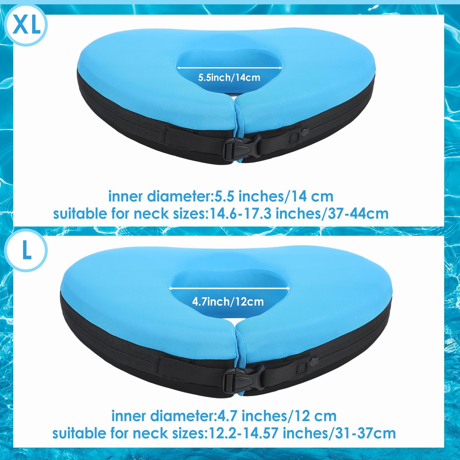 Collier De Natation, éQuipement De Natation Non Gonflable, SpéCialement ConçU pour Soutenir La TêTe Et La Nuque, Adapté à La Natation Et à L'Aquagym