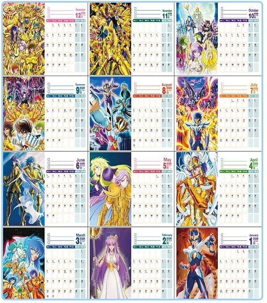 聖闘士星矢 十二宮星座一覧図カレンダー　タペストリー 聖闘士星矢 十二宮星座一覧図カレンダー タペストリー 聖闘士