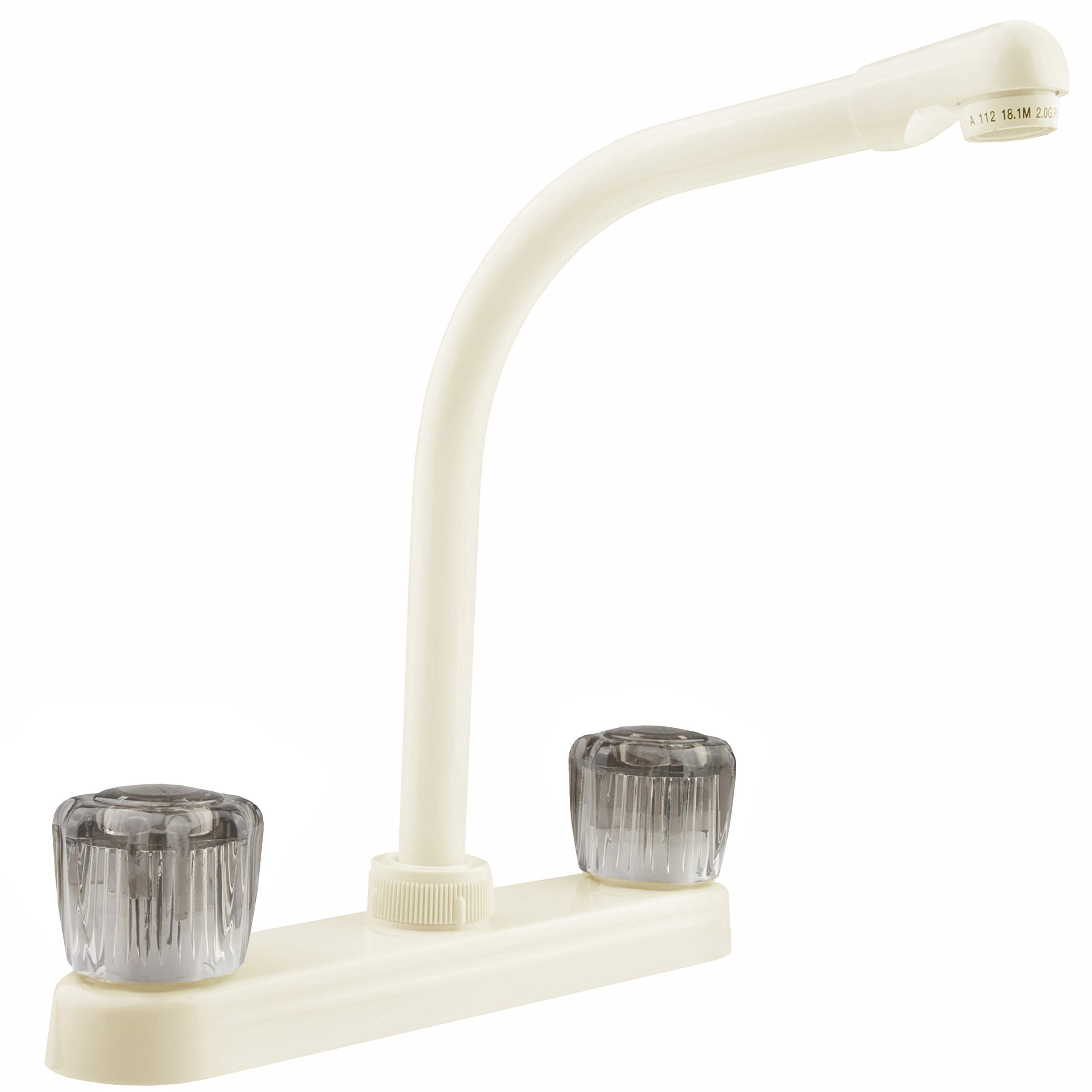 Dura Faucet DF-PK210S-BQ RV Hi-Rise Kitchen Sink Faucet (Bisque)
