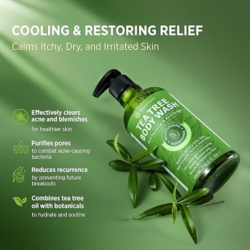 Miniatura 2 de Antifungal Body Wash & Soap, Tea Tree Body Wash, Antibacterial Body Wash & Soap, Back Acne Body Wash, Natural Body Wash With Tea Tree Oil & Wormwood