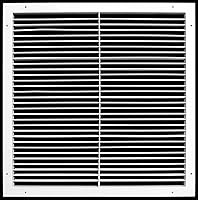 Vista 15 de Rejilla de aire HVAC ajustable de aluminio de 14 pulgadas de ancho x 6 pulgadas de alto - Control completo de dirección de flujo de aire horizontal