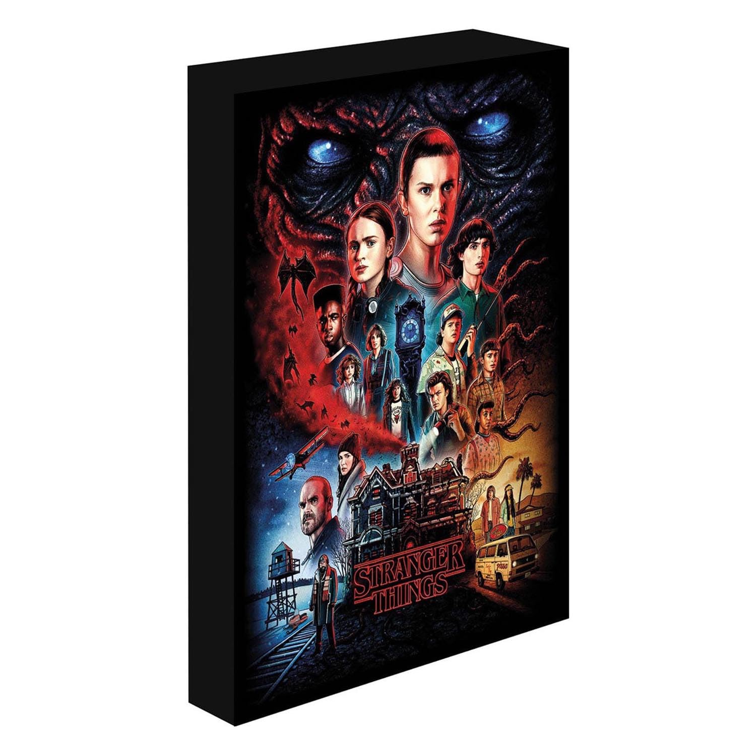 Toile lumineuse Stranger Things idée cadeau originale pour anniversaire geek