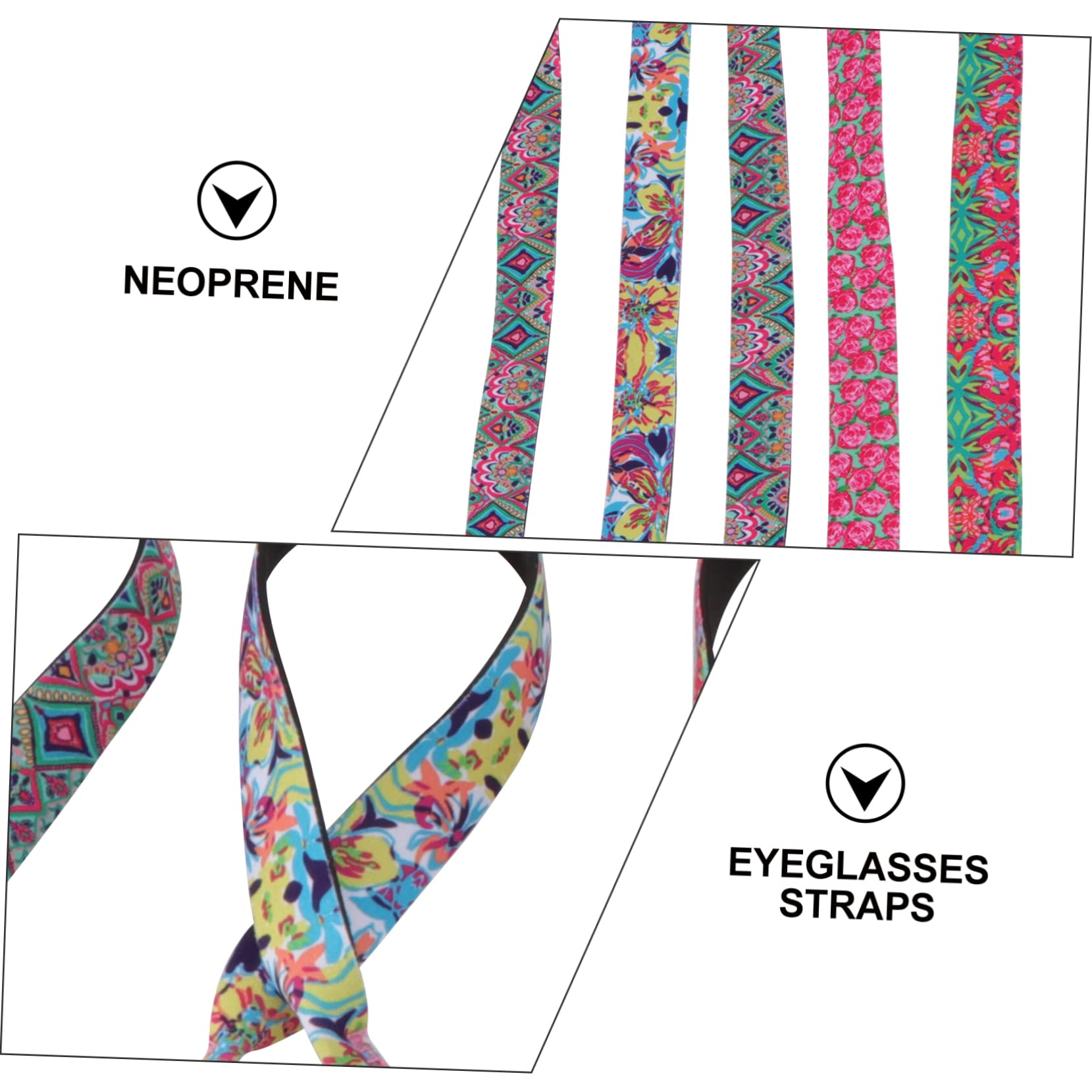 Healeved Brillenband Brillenbügel Brillen Halteband Brillenzubehör Brillenfixierung Brillenverschluss Brillenbänder Gläser Brillenhalter Nackenhalter Neopren