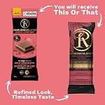 Ross Chocolates ™ Barres de chocolat gourmet, crémeux fondant en bouche, sans sucre - Pas de goût après-vente de stévia, amical pour le régime cétogène et diabétique, sans OGM, 12x34g Barres variées (Noir, Noir au sel de mer, Lait, Lait Quinoa)