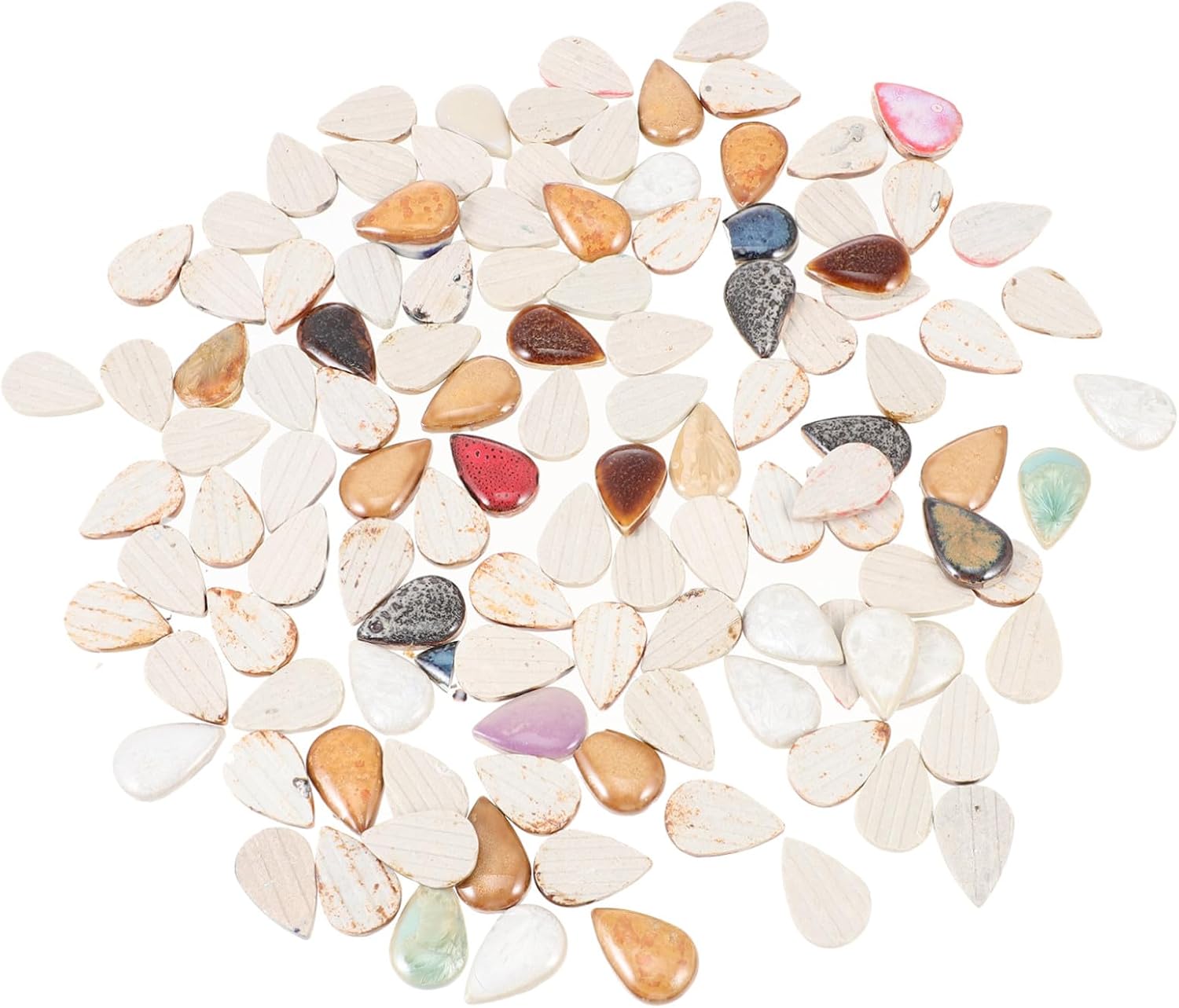 Ceramic Mosaic Tiles DIY Materials Irregular Creative Pieces for Craft Projects Home Decoration Garden Bathroom Floor Crafting