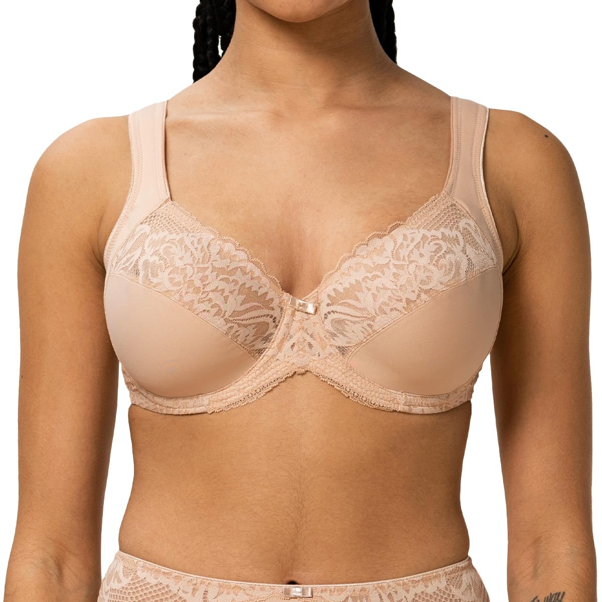 Triumph Donna Modern Lace+Cotton W02, Bra, Neutral Beige, 5E-image