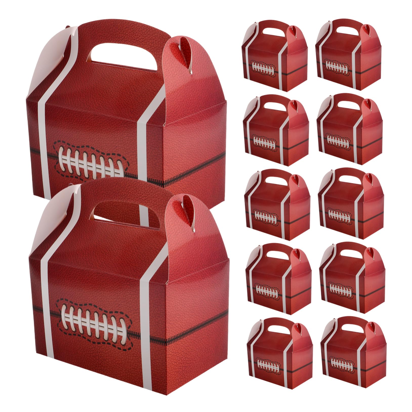 50pezzi Scatole Di Cartone Tema Calcio Per Feste Contenitori Snack Per Eventi Sportivi Scatole Porta Dolci Per Compleanni e Shower Facili Da Trasportare e Resistente