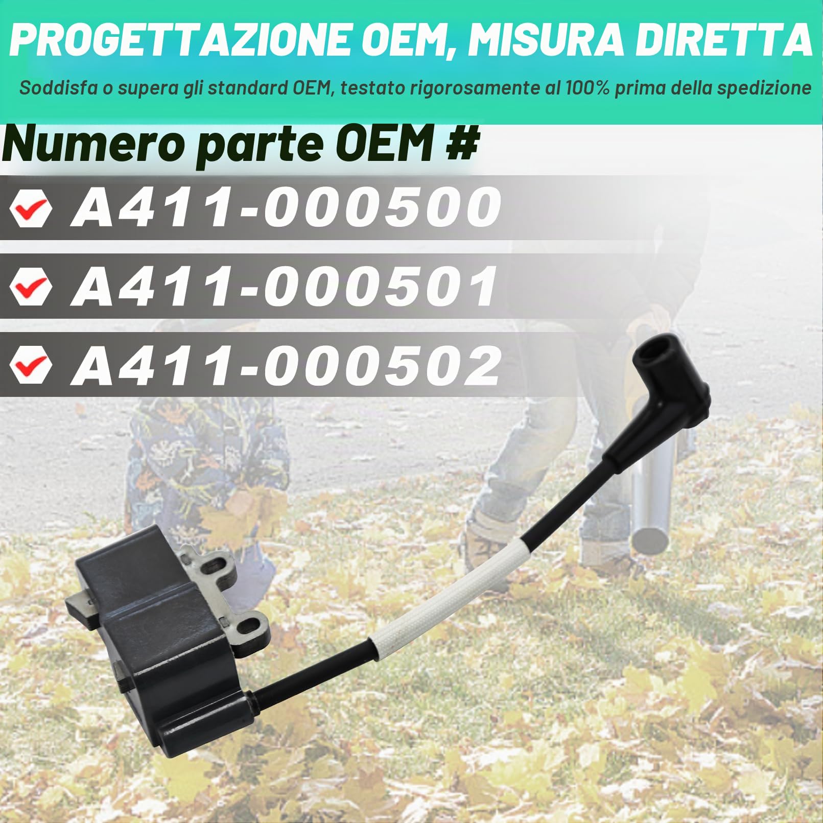ADEFOL Bobina di accensione per Echo Blower ES250 ES250 PB250 PB252, Modulo bobina di accensione Ricambi Sostituisce A411000500 A411000501