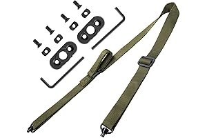 DARKFANG Two Point and Traditional QD Sling with Push Button QD Swivels Quick Adjustment