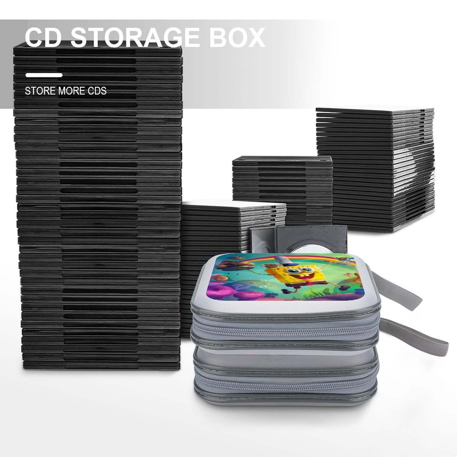 スポンジ・ボブ CD 4枚セット Amazon | スポンジ・ボブ CDケース プラケース スリム BD DVD