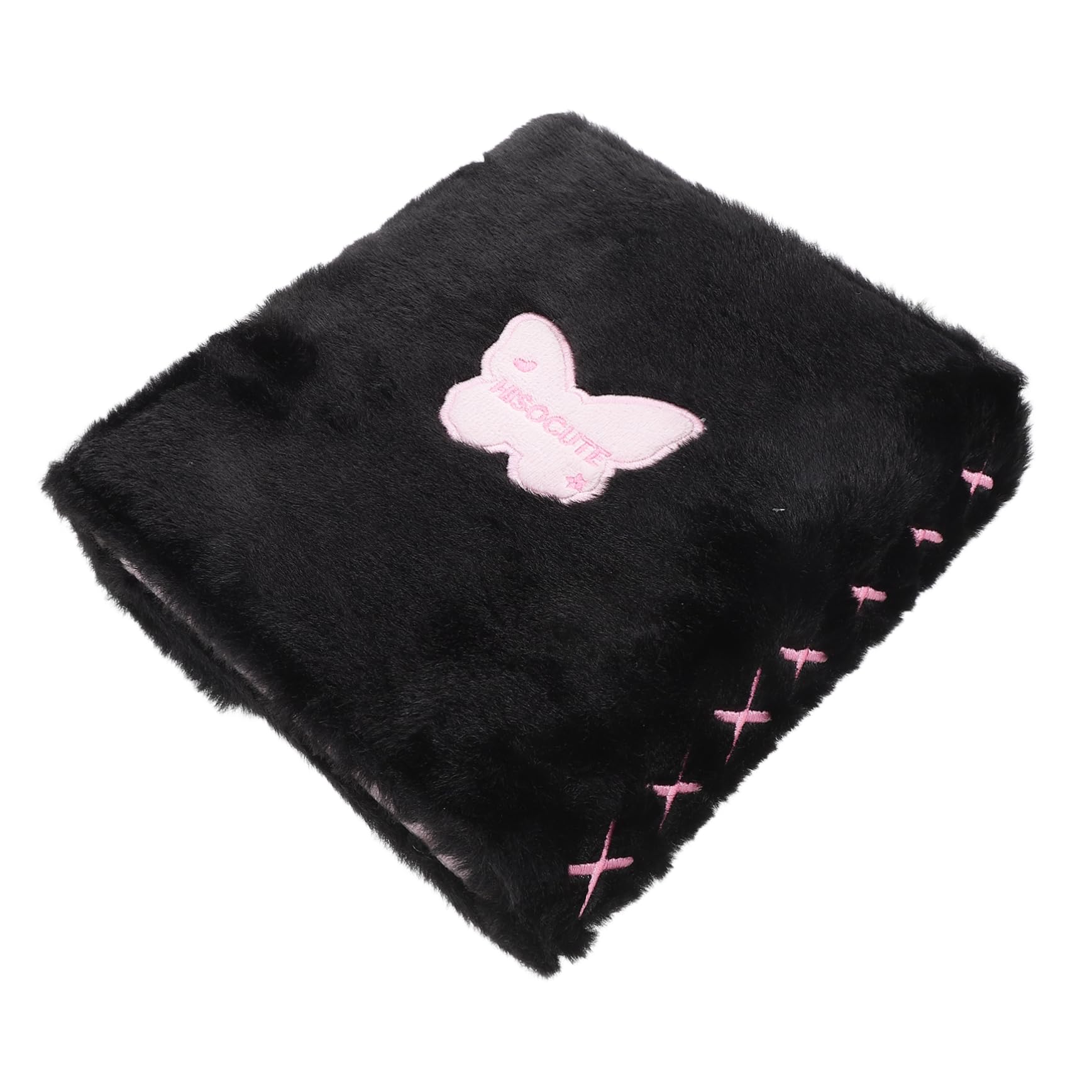 Album Raccoglitore di Fotocard Mini Nero in Peluche e Plastico