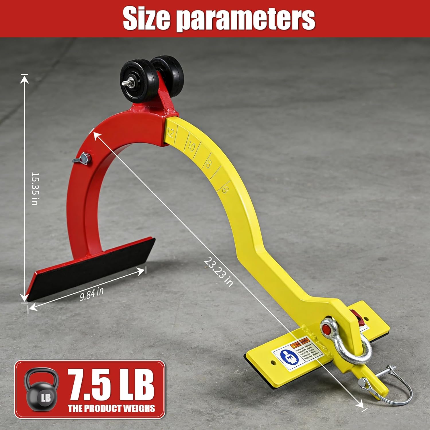 Roof Anchor,Roof Hook,5000 Lb Capacity for 6/12-12/12 Pitch Roofs,RidgePro Roof Anchor(No Pole)