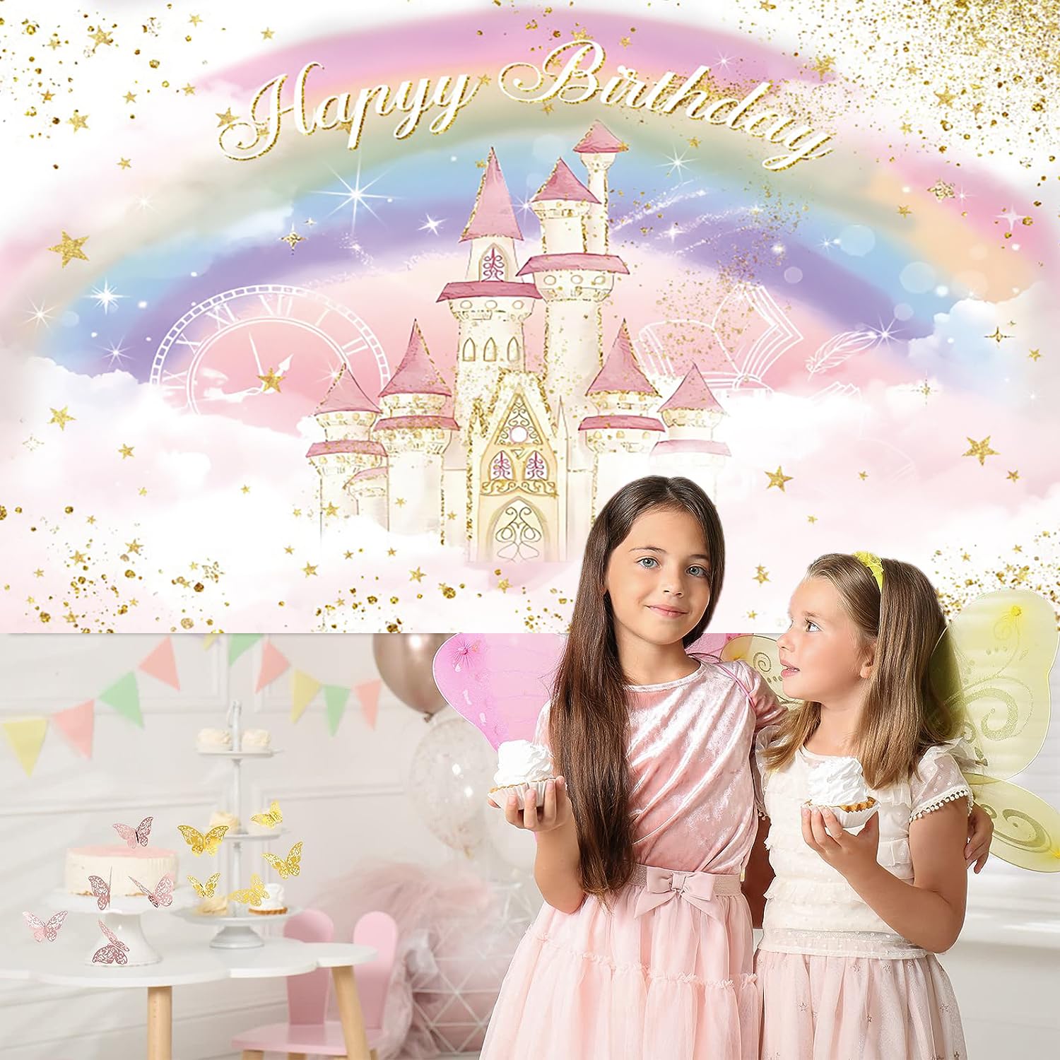 Renaiss 2.2x1.5m Sfondo di compleanno rosa e bianco Fiore rosa Rose Glitter Fotografia Sfondo Ragazze Donna Sweet 16 18th 21th Birthday Party Decoration Vinile Photo Booth Puntelli Renaiss 2.2x1.5m Sfondo di compleanno rosa e bianco Fiore rosa Rose Glitter Fotografia Sfondo Ragazze Donna Sweet 16 18th 21th Birthday Party Decoration Vinile Photo Booth Puntelli