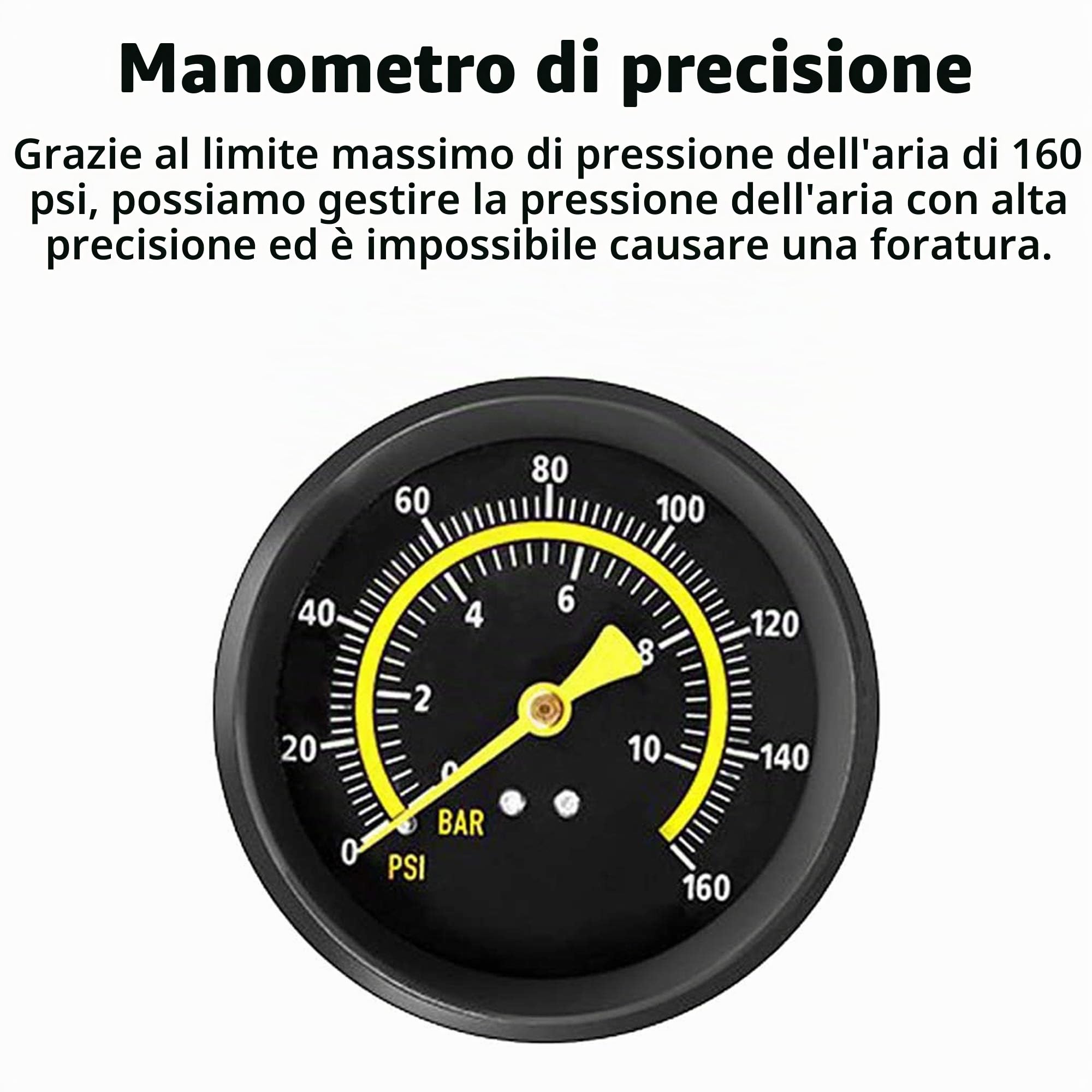 WEIDMAX Pompa per bicicletta a doppio cilindro, pompa ad aria per pavimento della bicicletta, pompa per pneumatici portatile, con manometro e valvola intelligente