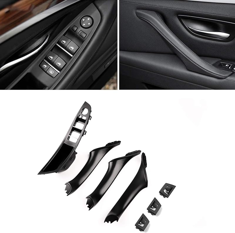 Kit de puxadores e acabamentos internos Jaronx para BMW Série 5 F10/F11 2010–2016 – 7 peças