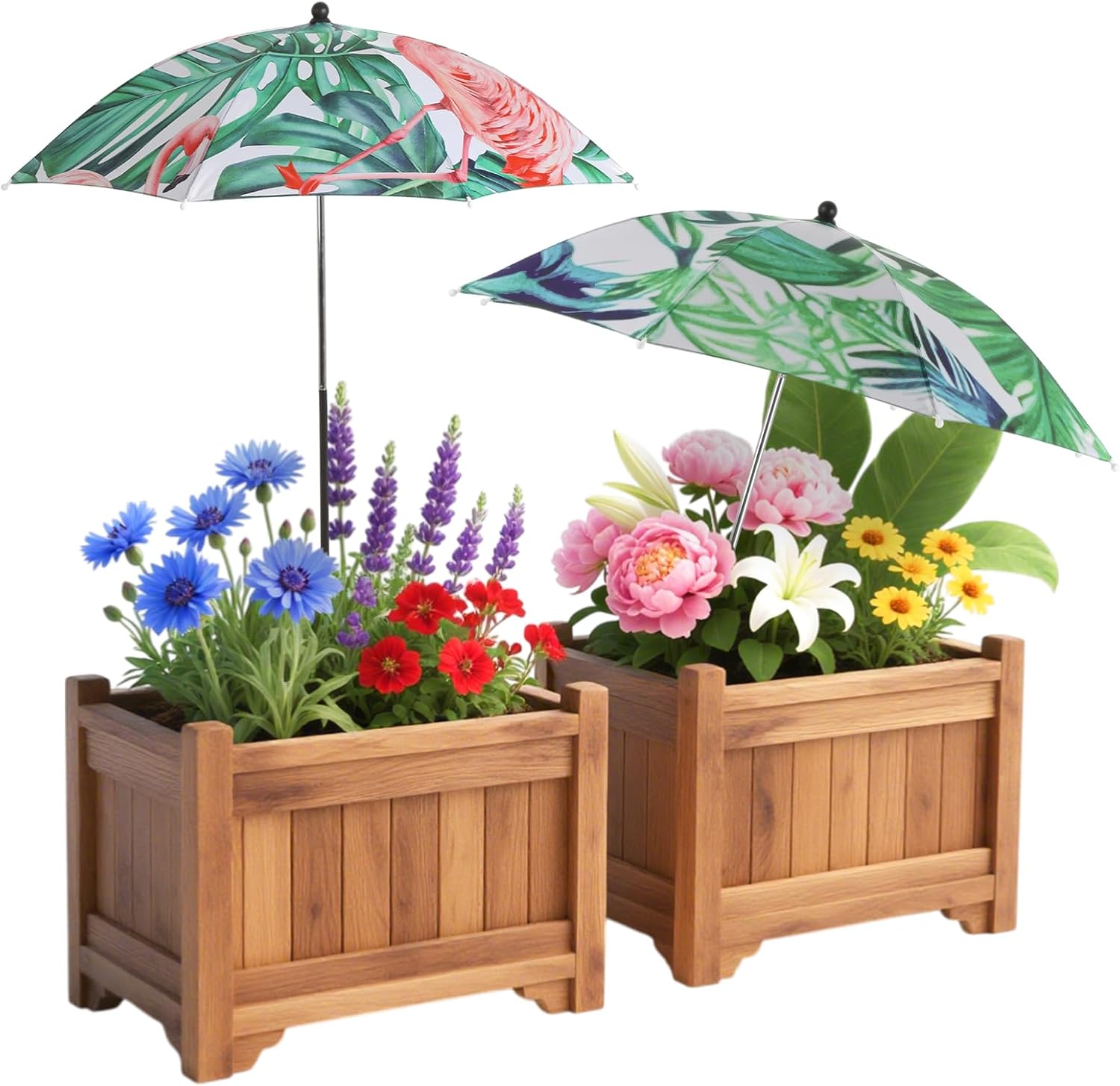 Abbylike Plant Umbrellas for Outdoor Plants, Garden Umbrella Shade for Potted Plants and Garden Beds Plant Cover for Sun