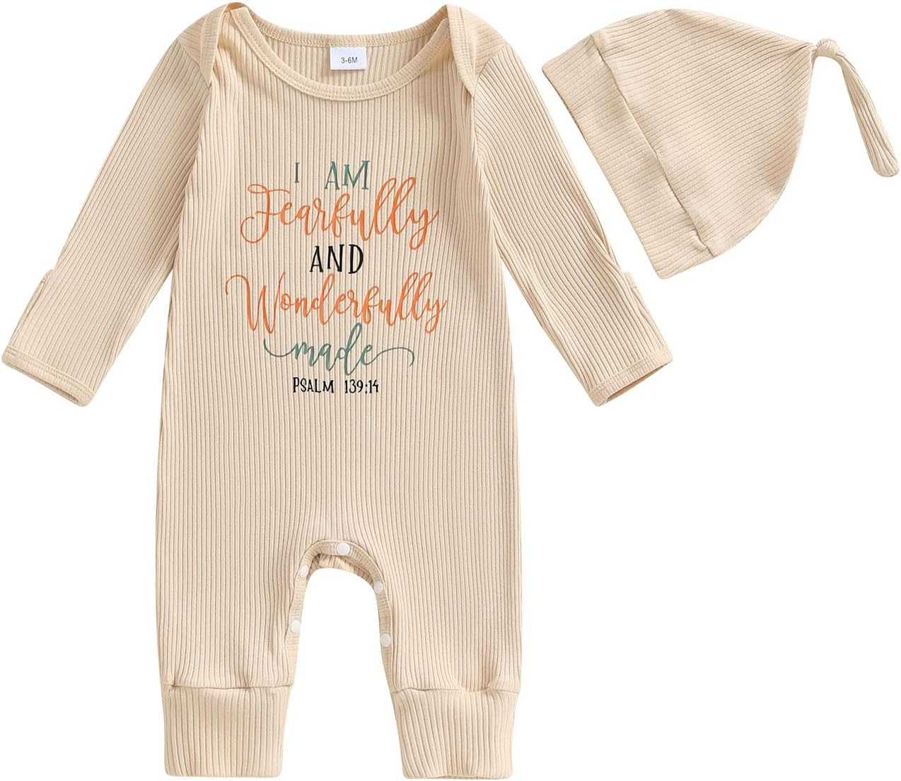 SAYOO Hand Picked For Earth By My Great Grandma Grandpa In Heaven Bodysuit Romper Newborn Baby Ribbed Jumpsuit Coveralls