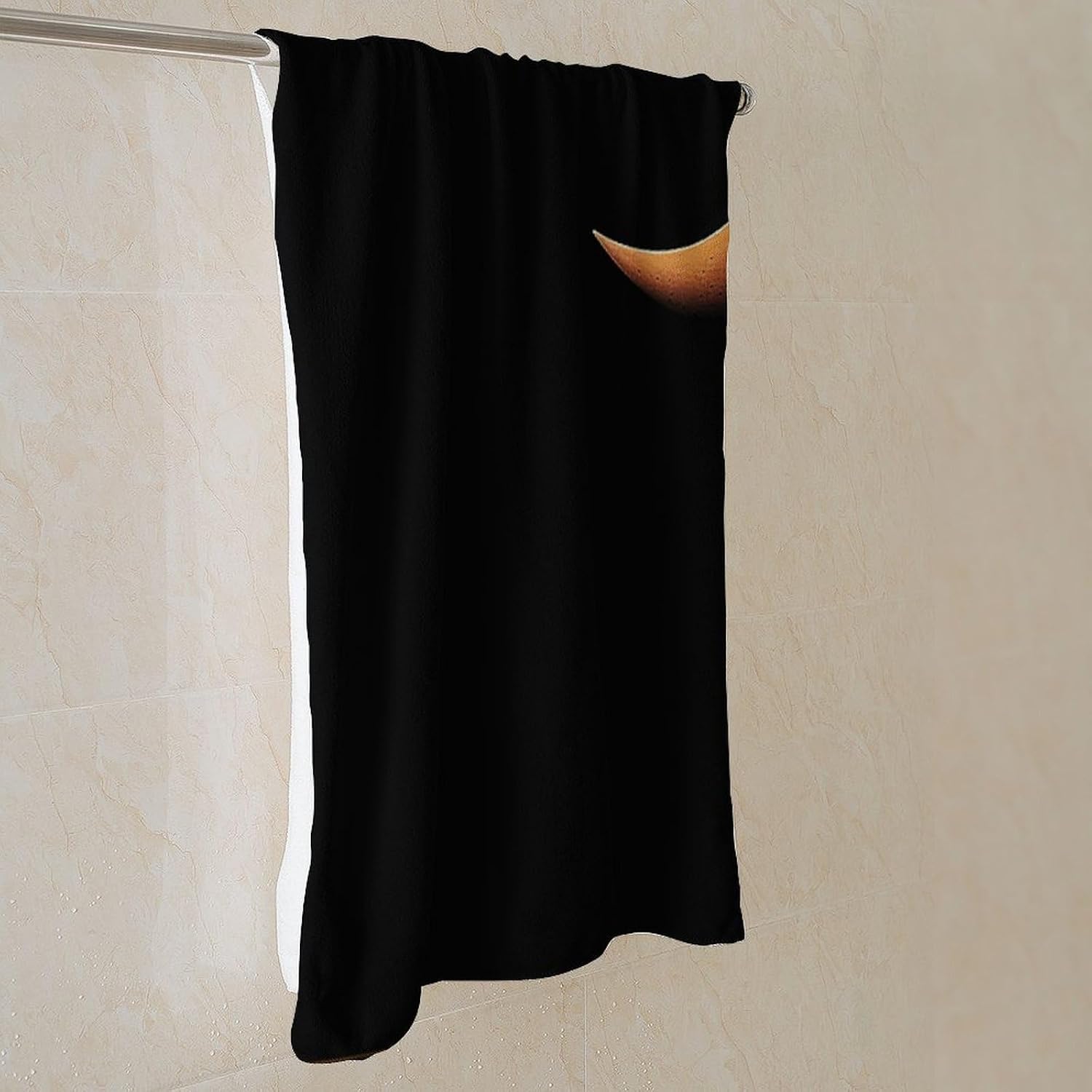 New Moon Half Moon Towel Vacation Accessories Essentials Soft Lighterweight，Bath Towel for Adults Women Men，Bath Towels Gift for All Occasions, Machine Washable.