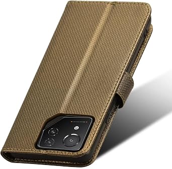 Compatible with Asus ROG Phone 9 Leather Case Cover,PU Leather flip Cover Compatible with Asus ROG Phone 9 Pro Case Cover Brown