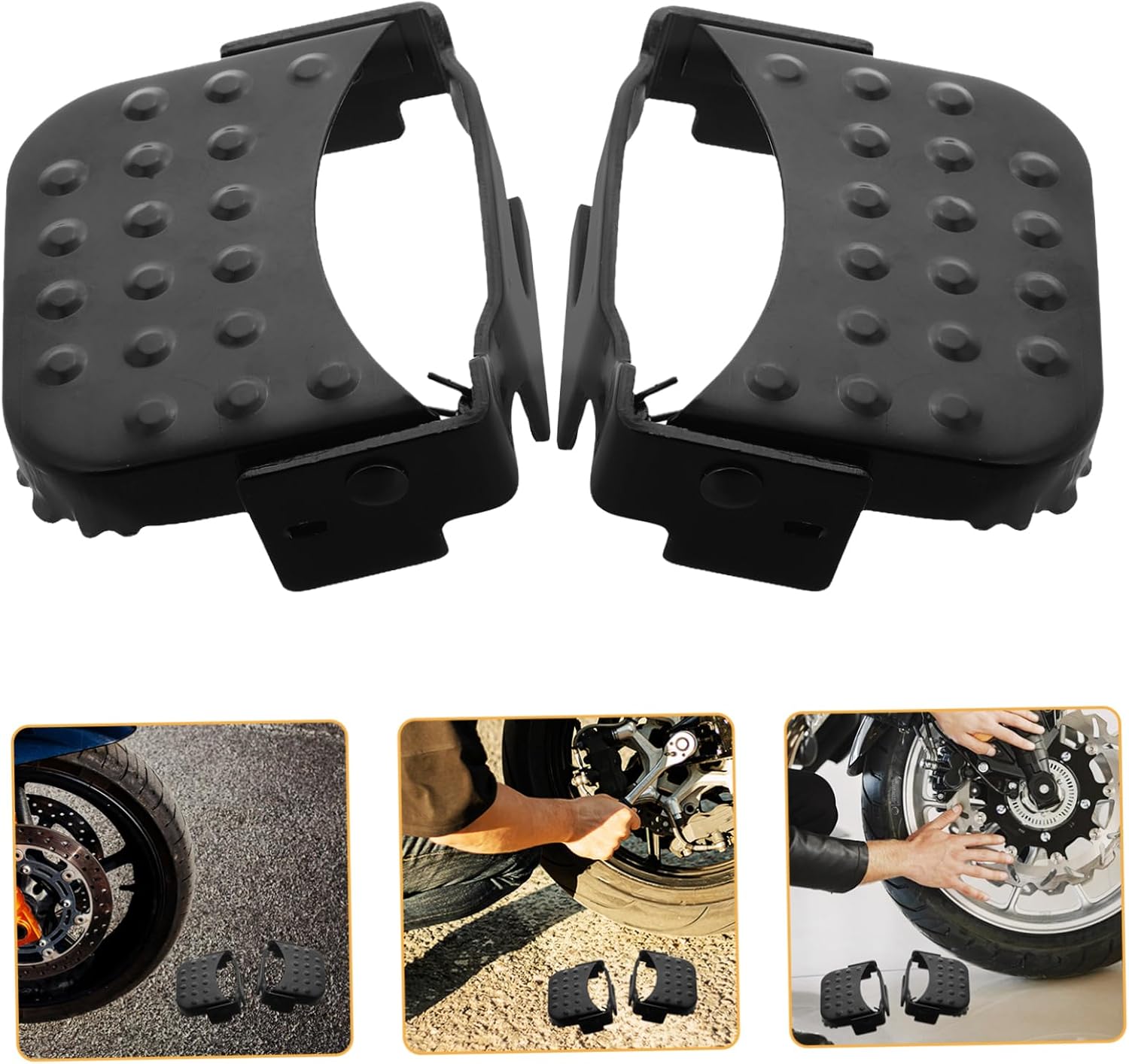 2pcs Foldable Iron Rear Foot Pegs for Mountain Bikes and Motorcycles