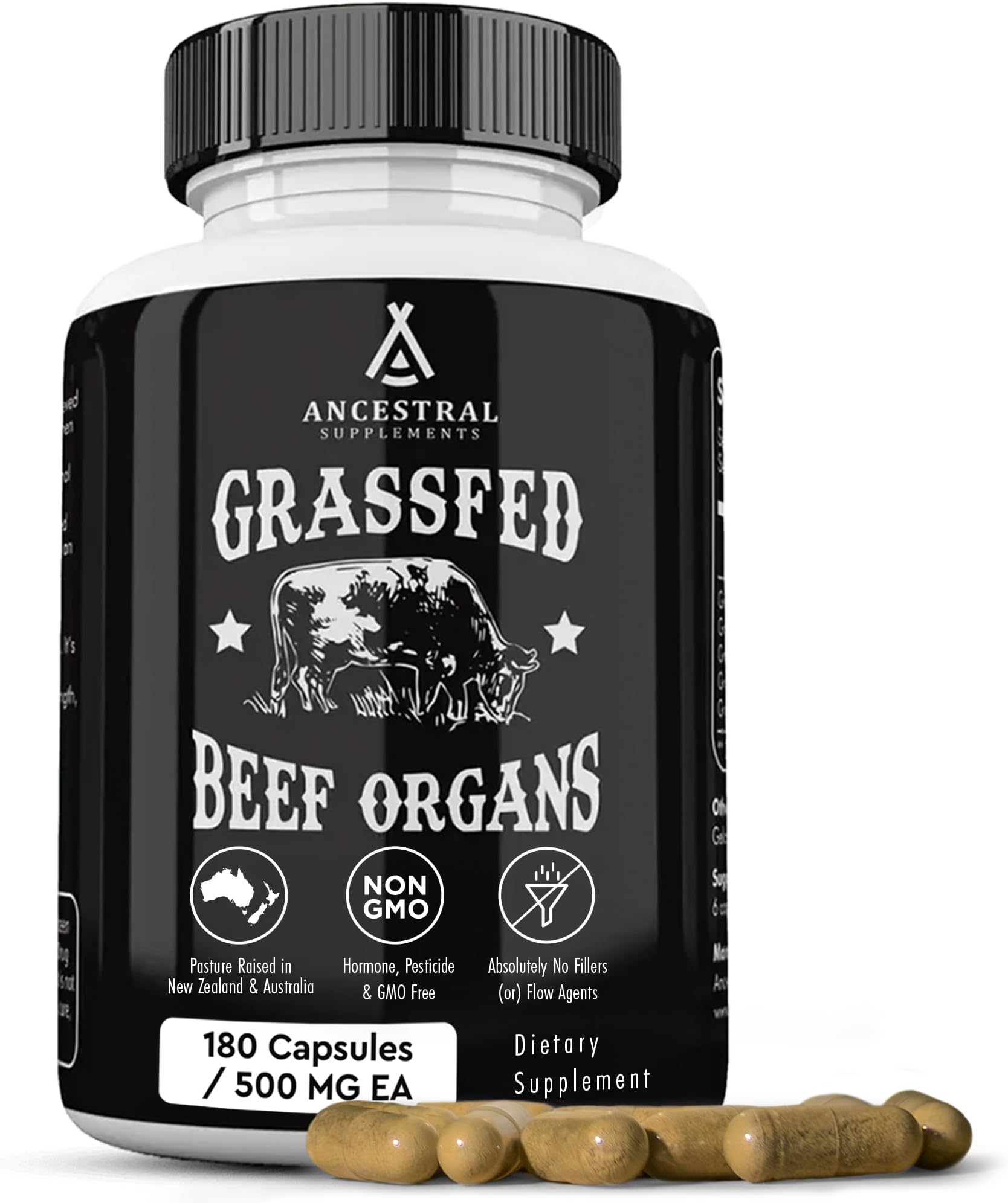 Grass Fed Beef Organs (Desiccated) — Liver, Heart, Kidney, Pancreas, Spleen