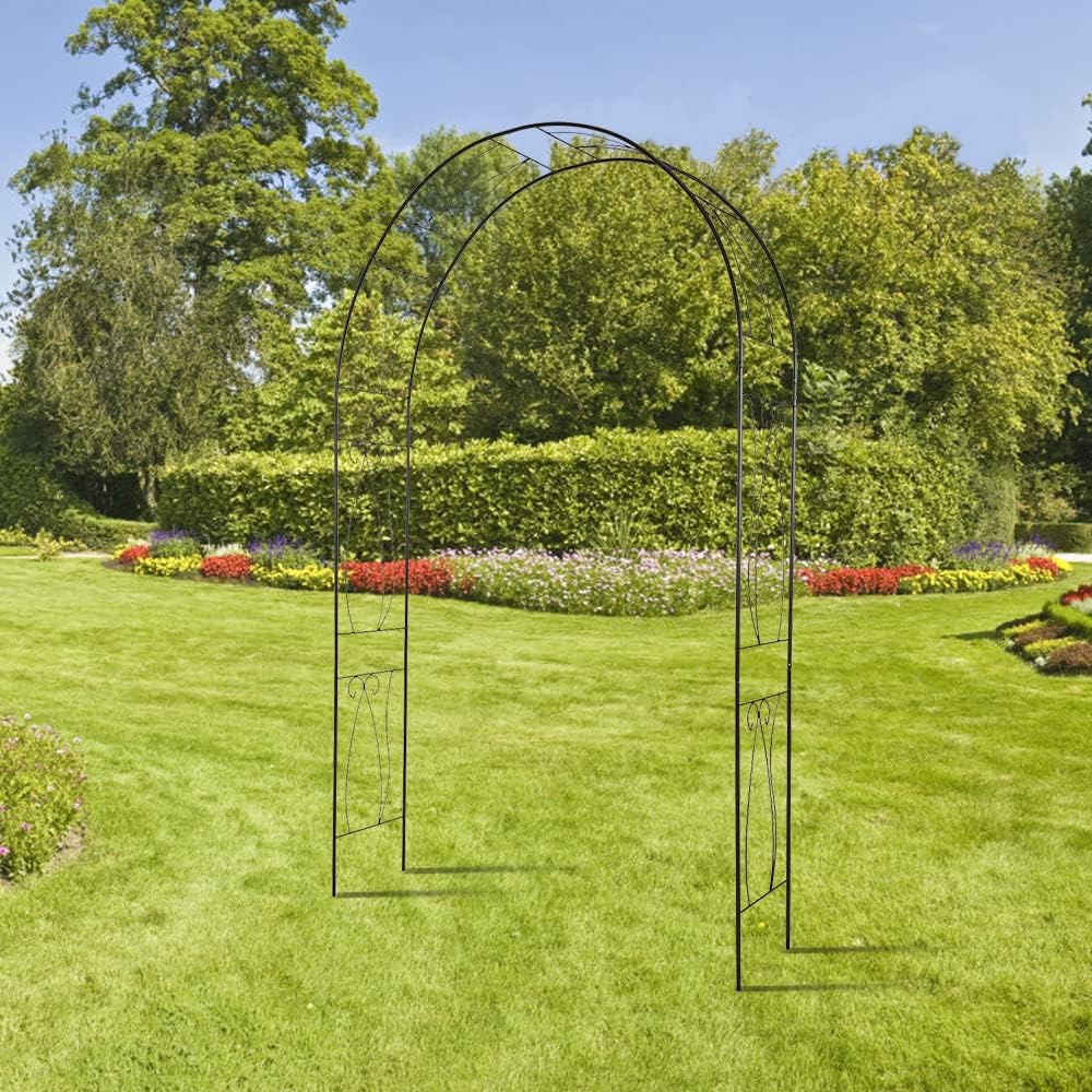 FIZZEEY Garden Arbors Arches Trellis for Climbing Plants Vines Outdoor
