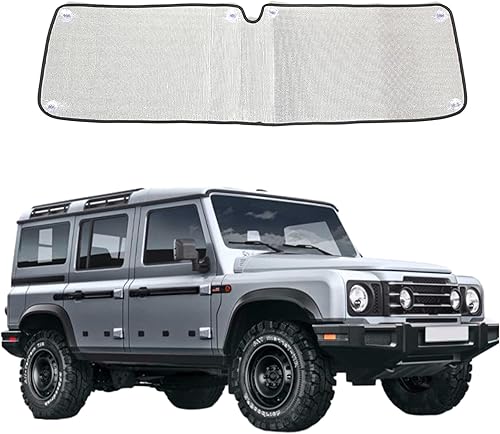 Parasol para parabrisas de automóvil compatible con INEOS Grenadier 2020-2025, protector solar para parabrisas delantero, protección contra rayos UV