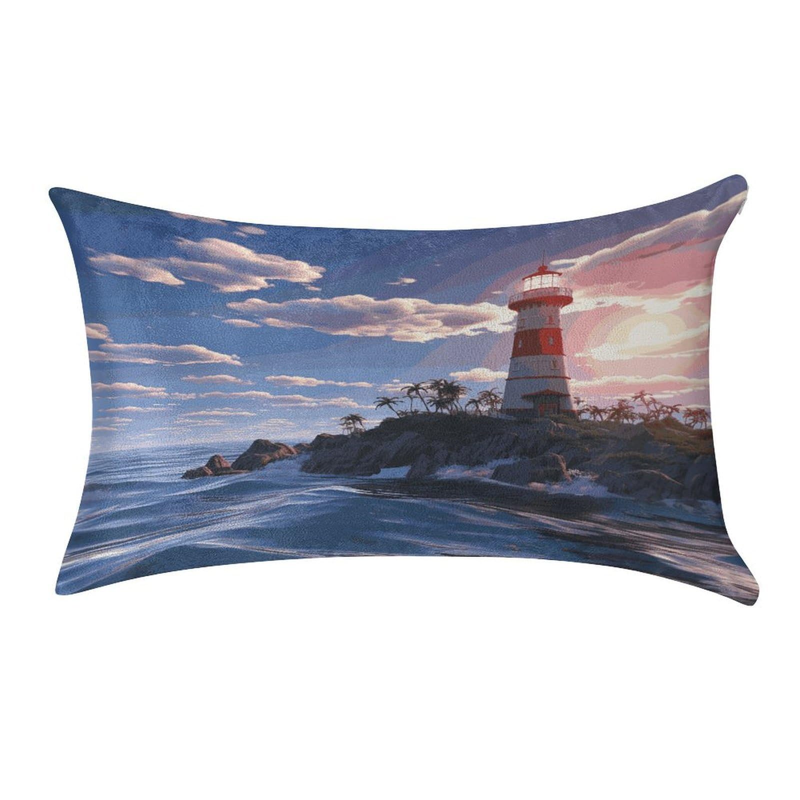 Fekiloot Style Navigation Lighthouse Pillow Covers Home Decor Pillow Cases